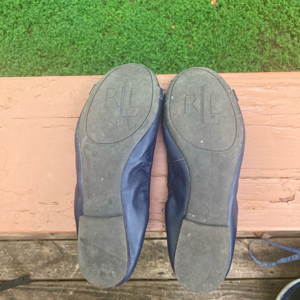 Lauren Ralph Lauren blue leather flats - Picture 14 of 15